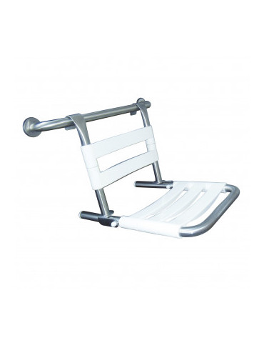 Folding and removable PMR shower seat