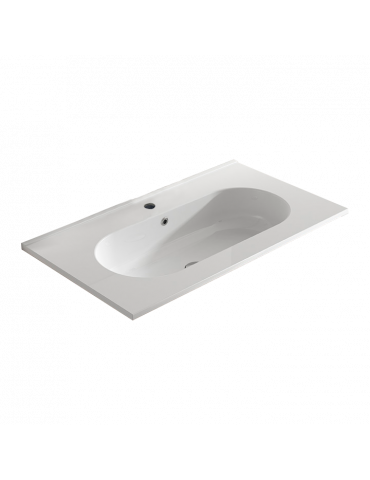 Ceramic washbasin 80x46 ADA White