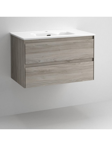 Mueble Praga susp.60.+ lavabo Color Gris Pino