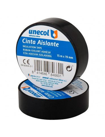 Cinta aislante negra 20m x...