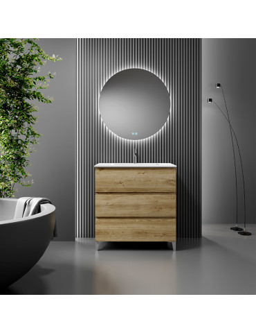 Mueble Paris 120+lavabo Roble natural