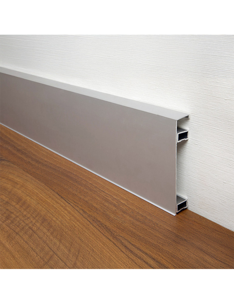 Rodapie Rodapié Rehabit Plata mate 80