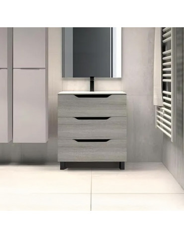 Mueble Atka 80 Roble+lavabo